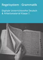 Vorschau - Stundenentwürfe - Regelsystem (Rechtschreibung, Grammatik) - Klasse 7 (Digitale Unterrichtsreihe Deutsch) - Deckblatt