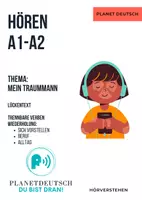 Vorschau - Unterrichtsreihen - Deutsch Daf A1 HÖREN HÖRVERSTEHEN-Susanne sucht einen Mann- Grammatik: trennbare Verben - Deckblatt