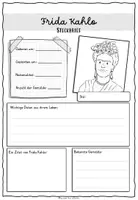Vorschau - Anderer Materialtyp - Frida Kahlo: Infotext & Steckbrief - Seite 2