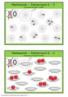 Vorschau - Arbeitsblätter - Mathe-Kartei Zahlenraum 0 bis 3 (Inklusion, Sonderpädagogik) - Seite 1