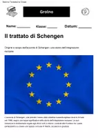 anteprima - Font originali - Il trattato di Schengen - 5 testi ed esercizi + soluzione - Pagina 1