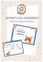 Vorschau - Präsentationen/Tafelbilder - Einführung Schriftlich addieren 1 - Präsentation - Deckblatt