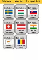 Vorschau - Arbeitsblätter - Ich habe, wer hat? (Länder/Flaggen) 1. Klasse Deutsch, DaZ/DaF - Wortschatz Förderung, Hörverstehen, Leseverstehen - Gruppenspiel - Seite 3