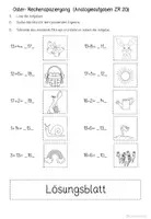 Vorschau - Arbeitsblätter - Mathe: Rechenspaziergang Frühling Ostern Klasse 1 - Seite 3