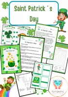 Vista previa - Hojas de trabajo - Paquete de material del Día de San Patricio - Saint Patrick´s Day Material - Portada