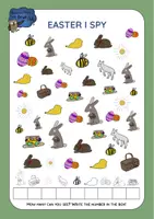 Vista previa - Hojas de trabajo - Brown Owl's Spring & Easter - I SPY - página 1