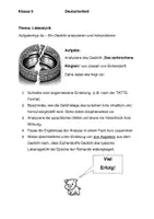 Vorschau - Klassenarbeiten - Klassenarbeit Deutsch – Gedicht (Liebeslyrik) - Seite 1