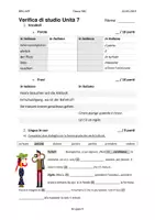 Vorschau - Arbeitsblätter - Verifica di Studio - Di nuovo INSIEME A1-A2 - Unità 7 - Deckblatt