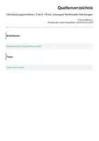 Vorschau - Test - Gleichsetzungsverfahren | Test A + B incl. Lösungen| Mathematik Gleichungen - Seite 1