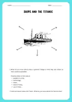 Vorschau - Arbeitsblätter - Material zur Titanic im Englischunterricht - Klasse 7 - Deckblatt