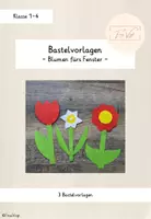 Vorschau - Mal- und Bastelvorlagen - Bastelvorlage: Fensterdeko Blumen - Deckblatt