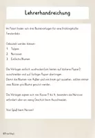 Vorschau - Mal- und Bastelvorlagen - Bastelvorlage: Fensterdeko Blumen - Seite 1