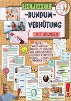 Vorschau - Unterrichtsreihen - Themenheft rundum Verhütung ; Verhütungsmittel ; Geschlechtskrankheiten und ungewollte Schwangerschaft mit Lösung (Klasse 7/8/9/10) - Deckblatt