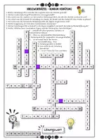 Vorschau - Arbeitsblätter - Kreuzworträtsel zu Verhütung ; Verhütungsmittel ; Geschlechtskrankheiten mit Lösung (Klasse 7/8/9/10) - Seite 1