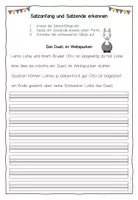 Vorschau - Arbeitsblätter - Satzanfang und Satzende in Texten erkennen - Teil 2 - Seite 2