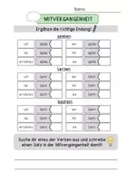 Vorschau - Arbeitsblätter - 8 Arbeitsblätter - Mitvergangenheit - Seite 1