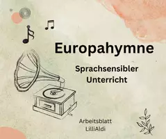 Vorschau - Arbeitsblätter - Europahymne - Texte multilingual - Deckblatt