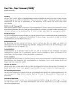 Vorschau - Arbeitsblätter - Der Vorleser (2008) - Arbeitsblatt zum Film - Deckblatt