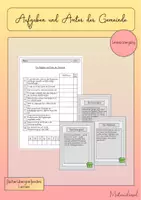 Vorschau - Anderer Materialtyp - Aufgaben und Ämter der Gemeinde - Lesespaziergang - Deckblatt