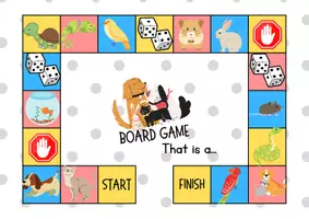 Vorschau - Spiele - Pets Board Game – Englisch Lernspiel für den Unterricht - Seite 1
