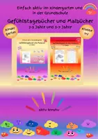 Vorschau - Mal- und Bastelvorlagen - Gefühlstagebücher, Malbücher und Geschichten der Gefühlswolken (für Kinder zwischen 2 und 7 Jahren) - Deckblatt