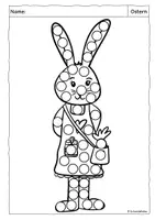 Vorschau - Arbeitsblätter - Dot-Marker, Ostern, Freebie, Feinmotorik - Seite 3