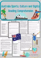 anteprima - Esercizi - Australia Reading Comprehension - Culture, Sports and Sights - Pagina di copertina