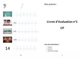 Aperçu - Tests - Les deux livrets d'évaluation de la méthode Cubissimot - Page 1