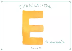 Vista previa - Hojas de trabajo - Letra E de escuela - página 2