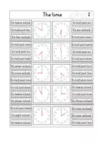 Vorschau - Spiele - Klammerkarten zum Thema "The time"- volle und halbe Stunden - Seite 3