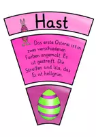 Vorschau - Arbeitsblätter - Legekreis bunte Ostereier - Leseverständnis - Seite 1