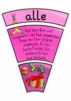 Vorschau - Arbeitsblätter - Legekreis bunte Ostereier - Leseverständnis - Seite 3