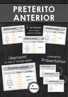 Vorschau - Präsentationen/Tafelbilder - Pretérito anterior - Präsentation - Deckblatt