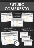 Vorschau - Präsentationen/Tafelbilder - Futuro compuesto - Präsentation - Deckblatt