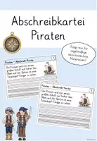 Vorschau - Arbeitsblätter - Abschreibkartei Piraten - Deckblatt