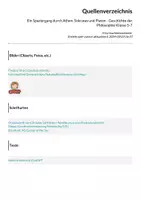 Vorschau - Arbeitsblätter - Ein Spaziergang durch Athen: Sokrates und Platon - Geschichte der Philosophie Klasse 5-7 - Seite 1