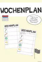 Vorschau - Arbeitsblätter - Wochenplan Vorlage - Deckblatt