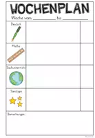 Vorschau - Arbeitsblätter - Wochenplan Vorlage - Seite 3