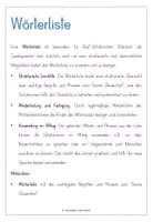 Vorschau - Arbeitsblätter - Wörterliste "Bauernhof" - D, DaZ, DaF - Seite 1