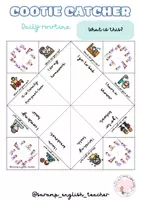 Vista previa - Juegos / Gamificación - THE TIME AND DAILY ROUTINE COOTIE CATCHERS - página 2