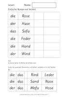 Vorschau - Fördermaterial/Inklusion - Lerneinheit Reimwörter lesen und schreiben - Seite 1