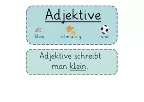 Vorschau - Poster - Adjektive Lernplakat - Seite 1