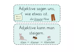Vorschau - Poster - Adjektive Lernplakat - Seite 2