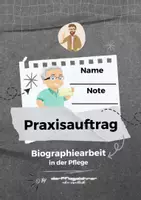 Vorschau - Arbeitsblätter - Praxisauftrag: Biographiearbeit in der Langzeitpflege - Deckblatt