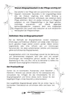 Vorschau - Arbeitsblätter - Praxisauftrag: Biographiearbeit in der Langzeitpflege - Seite 1