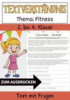 Vorschau - Arbeitsblätter - Textverständnis Arbeitsblatt Klasse 2 bis 4 Grundschule Leseverstehen - Deckblatt