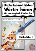 Vorschau - Arbeitsblätter - AnybookPro Material für DaZ: Buchstabenhelden "E" - Deckblatt