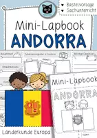 Vorschau - Arbeitsblätter - Mini-Lapbook Andorra | Ländersteckbrief | Bastelvorlage - Deckblatt