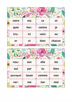 Aperçu - Préparation de séance / Séance complète - Loto des mots outils - Page 2
