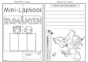 Vorschau - Mal- und Bastelvorlagen - Mini-Lapbook Rumänien | Ländersteckbrief | Bastelvorlage - Seite 2